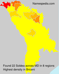 Surname Soldea in Moldova Surname Soldea in Moldova