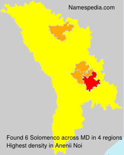 Surname Solomenco in Moldova