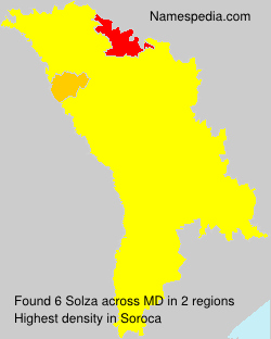 Surname Solza in Moldova