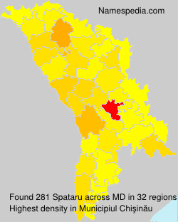 Surname Spataru in Moldova Surname Spataru in Moldova