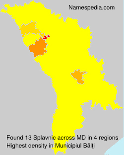 Surname Splavnic in Moldova Surname Splavnic in Moldova