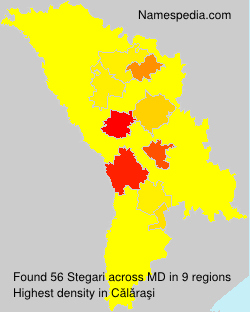 Surname Stegari in Moldova Surname Stegari in Moldova