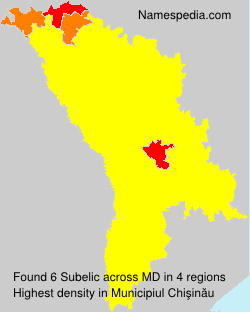 Surname Subelic in Moldova Surname Subelic in Moldova