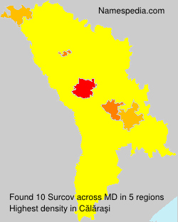 Surname Surcov in Moldova Surname Surcov in Moldova