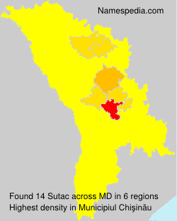 Surname Sutac in Moldova Surname Sutac in Moldova