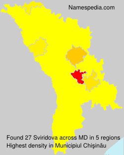 Surname Sviridova in Moldova Surname Sviridova in Moldova