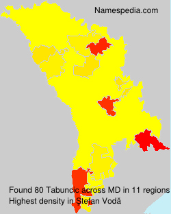 Surname Tabuncic in Moldova Surname Tabuncic in Moldova