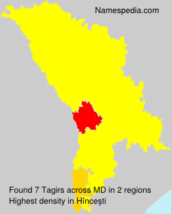 Surname Tagirs in Moldova Surname Tagirs in Moldova