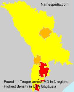 Surname Teagor in Moldova Surname Teagor in Moldova