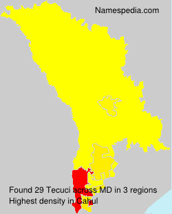 Surname Tecuci in Moldova Surname Tecuci in Moldova