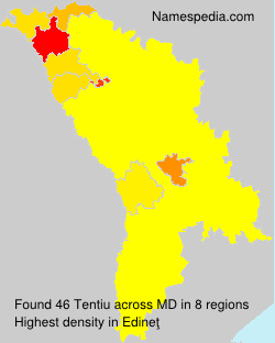 Surname Tentiu in Moldova Surname Tentiu in Moldova