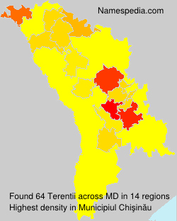 Surname Terentii in Moldova Surname Terentii in Moldova