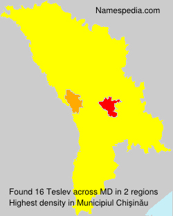 Surname Teslev in Moldova
