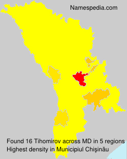 Surname Tihomirov in Moldova Surname Tihomirov in Moldova