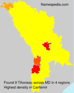 Surname Tihoneac in Moldova Surname Tihoneac in Moldova