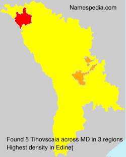 Surname Tihovscaia in Moldova Surname Tihovscaia in Moldova