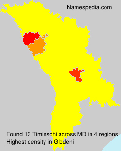 Surname Timinschi in Moldova