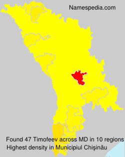 Surname Timofeev in Moldova Surname Timofeev in Moldova