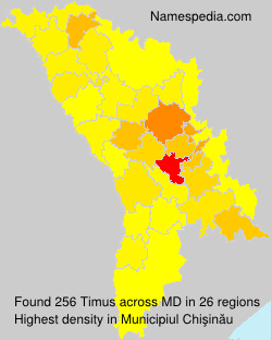 Surname Timus in Moldova Surname Timus in Moldova