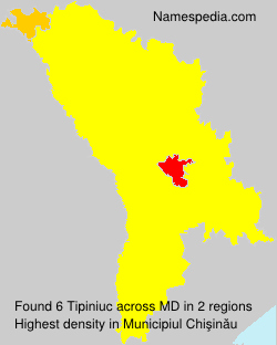 Surname Tipiniuc in Moldova Surname Tipiniuc in Moldova