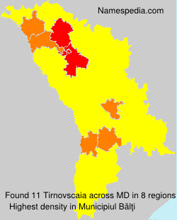 Surname Tirnovscaia in Moldova Surname Tirnovscaia in Moldova