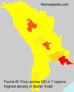 Surname Tirziu in Moldova Surname Tirziu in Moldova