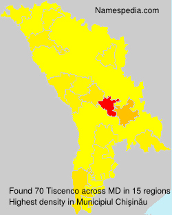 Surname Tiscenco in Moldova