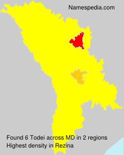 Surname Todei in Moldova Surname Todei in Moldova