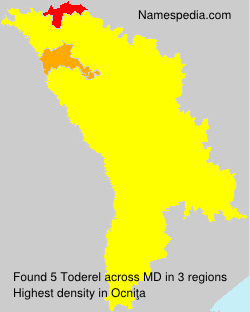 Surname Toderel in Moldova Surname Toderel in Moldova
