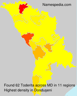 Surname Toderita in Moldova Surname Toderita in Moldova