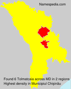 Surname Tolmatcaia in Moldova Surname Tolmatcaia in Moldova