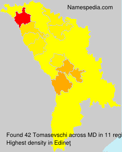 Surname Tomasevschi in Moldova Surname Tomasevschi in Moldova