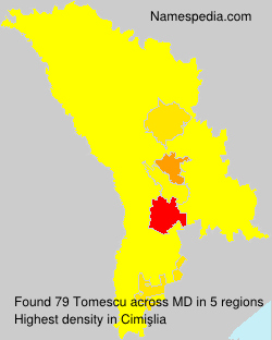 Surname Tomescu in Moldova Surname Tomescu in Moldova