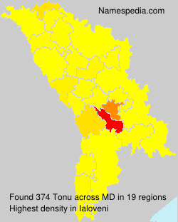 Surname Tonu in Moldova Surname Tonu in Moldova