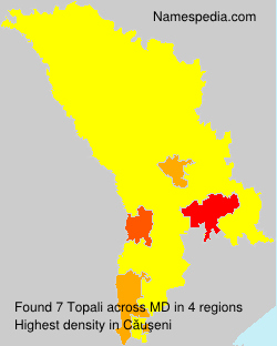Surname Topali in Moldova Surname Topali in Moldova