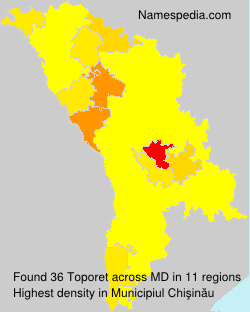 Surname Toporet in Moldova Surname Toporet in Moldova