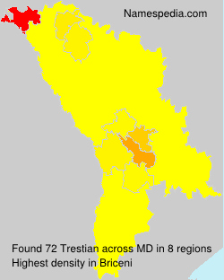 Surname Trestian in Moldova Surname Trestian in Moldova