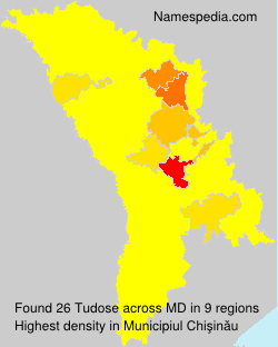 Surname Tudose in Moldova Surname Tudose in Moldova