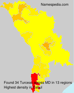 Surname Turceac in Moldova Surname Turceac in Moldova
