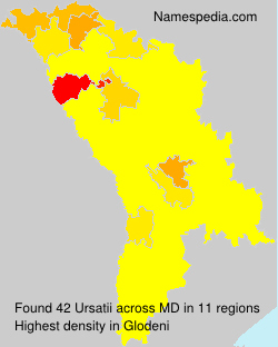 Surname Ursatii in Moldova Surname Ursatii in Moldova