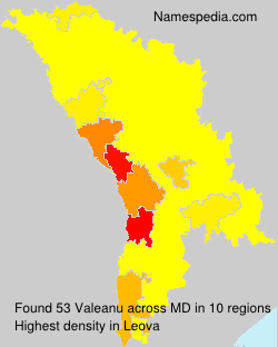 Surname Valeanu in Moldova Surname Valeanu in Moldova