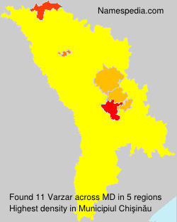 Surname Varzar in Moldova