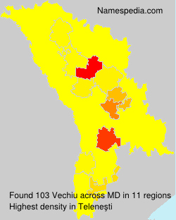 Surname Vechiu in Moldova Surname Vechiu in Moldova