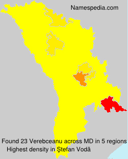 Surname Verebceanu in Moldova Surname Verebceanu in Moldova