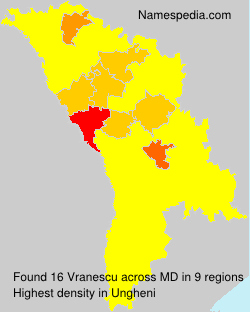 Surname Vranescu in Moldova Surname Vranescu in Moldova