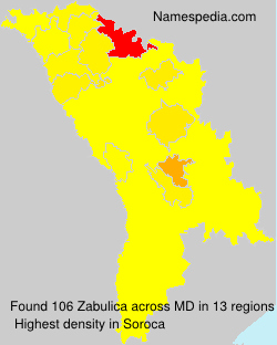 Surname Zabulica in Moldova Surname Zabulica in Moldova