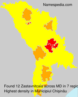 Surname Zastavnitcaia in Moldova