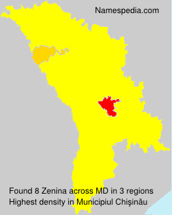 Surname Zenina in Moldova Surname Zenina in Moldova