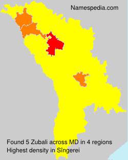 Surname Zubali in Moldova