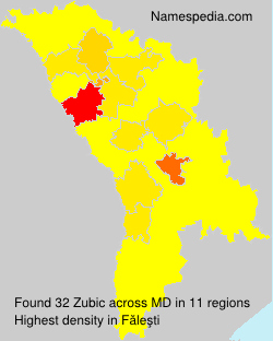 Surname Zubic in Moldova